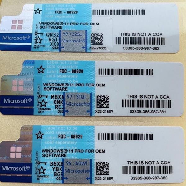 Windows 11 Home OEM Coa Sticker